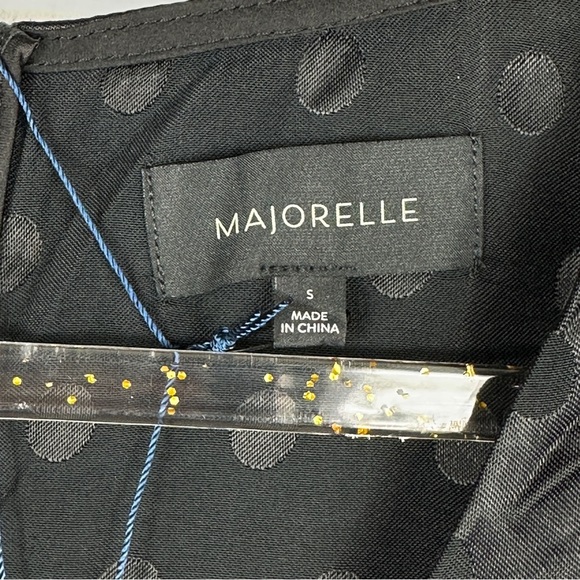 Romper Long Sleeve NWT Polka Dot Satin Goth Chic Y2K Party Small Majorelle - Picture 12 of 15